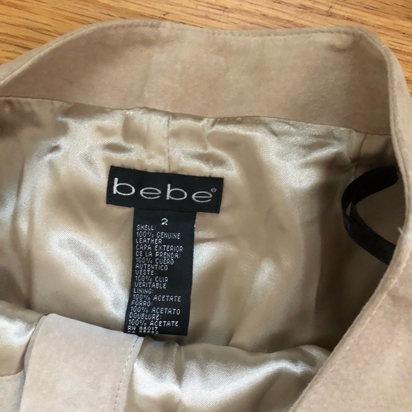 Leather pants suede pants size 2 Bebe - Picture 2 of 11